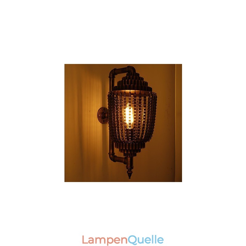 Vintage Eisen Industrielle Wind Shop Gear Lampe