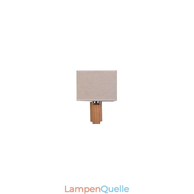 Einfache Wandlampe, Nachttischlampe mit Stoffschirm und Massivholz für Schlafzimmer, Kommode, Wohnzimmer, Babyzimmer