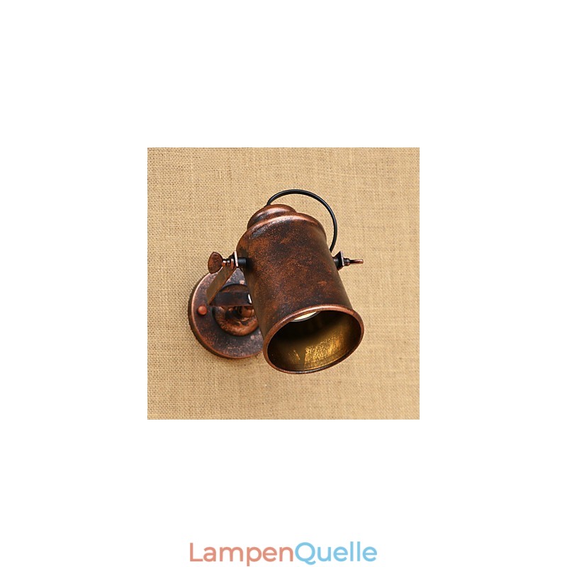 Wandleuchte aus lackiertem Stahl, dumme schwarze amerikanische Kaffeedekoration, Retro-Wandleuchte, Lichtschwertlampe an der Wand