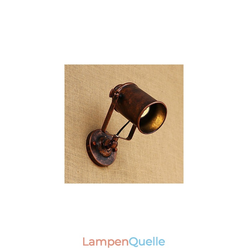 Wandleuchte aus lackiertem Stahl, dumme schwarze amerikanische Kaffeedekoration, Retro-Wandleuchte, Lichtschwertlampe an der Wand