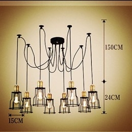 Country Designers Malerei Metall Kronleuchter