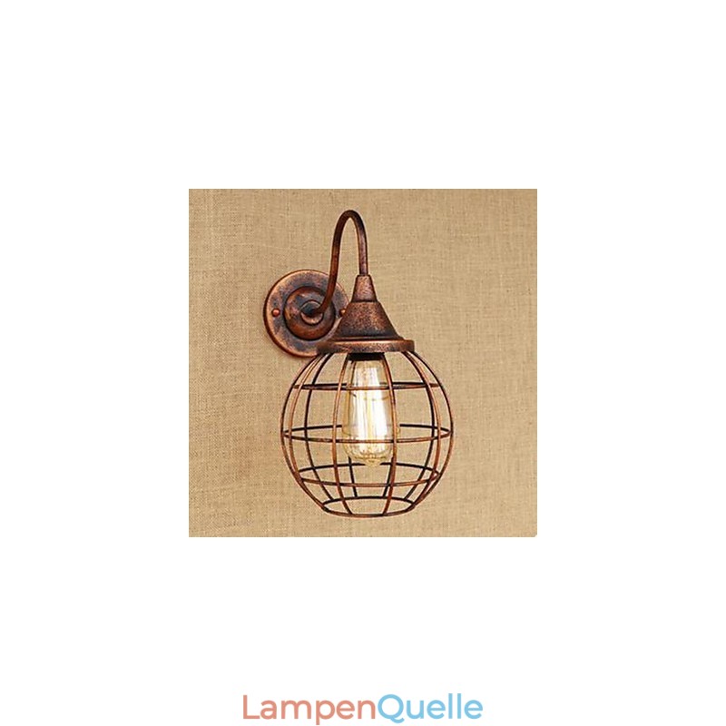 Eisen Kunst RETRO Rost Farbe Studie lLiving Zimmer Nacht Amerikanischen Wand Lampe
