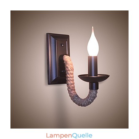Hanfseil Retro Wandleuchte Kreative Persönlichkeit Bar Eisen Kerzenlampe Hanfseil Retro Wandleuchte Kreative Persönlichkeit Bar Eisen Kerzenlampe