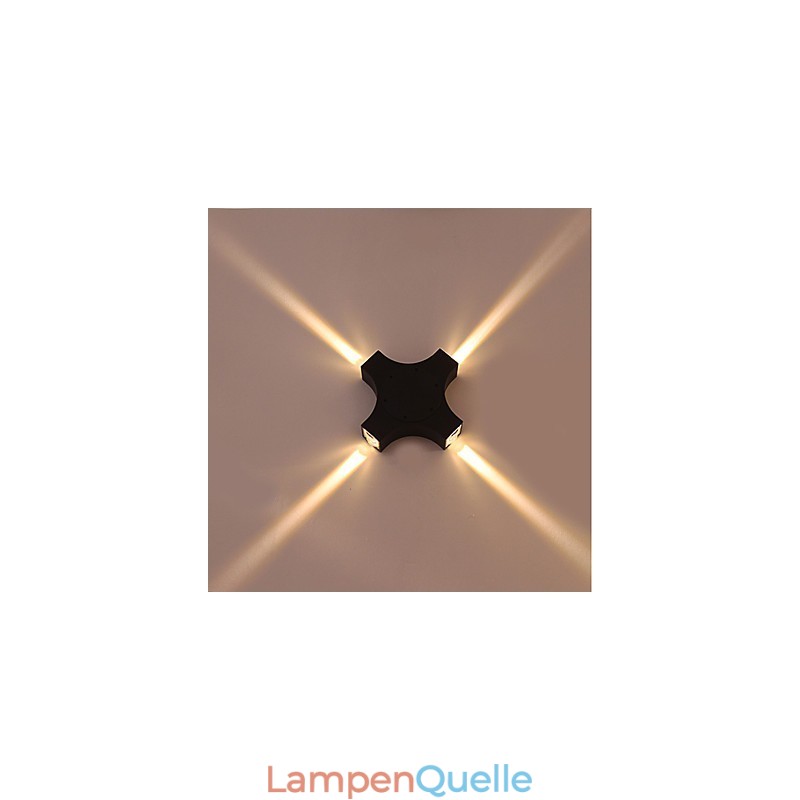 Integrierte einfache Neuheit Country-Funktion für Augenschutz Umgebungslicht Wandleuchten Cross Star Outdoor wasserdichte Hof-Wandlampe