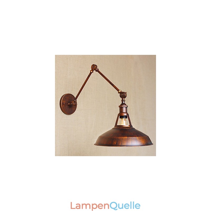 Langer Arm Halb rostig Industriell Retro Nostalgisch Versenkbare Klappwandleuchter Wandleuchte