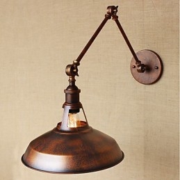 Langer Arm Halb rostig Industriell Retro Nostalgisch Versenkbare Klappwandleuchter Wandleuchte