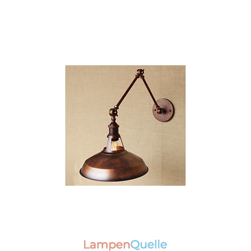 Langer Arm Halb rostig Industriell Retro Nostalgisch Versenkbare Klappwandleuchter Wandleuchte