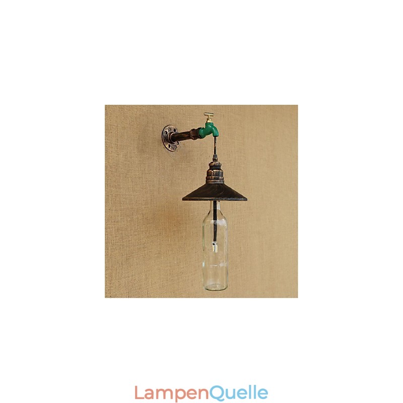 Edison Retro Dekorative Wasserpfeife Weinflasche Wandleuchte Wandleuchte