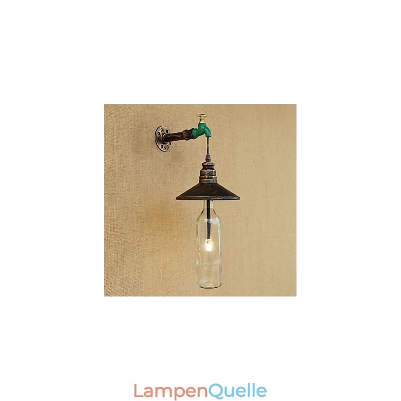 Edison Retro Dekorative Wasserpfeife Weinflasche Wandleuchte Wandleuchte