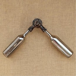 Retro American Village Creative Industry Wind Designer Wasserflasche Wandleuchte Wandleuchte Grau