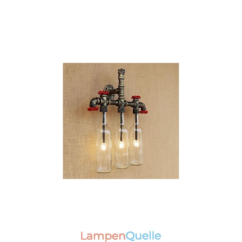 Retro Industrielle Windschalter Wasserflasche Wandlampe Wandleuchte
