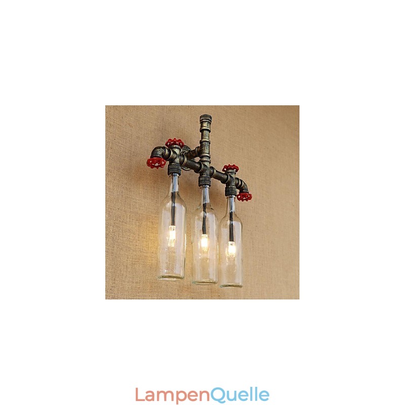 Retro Industrielle Windschalter Wasserflasche Wandlampe Wandleuchte