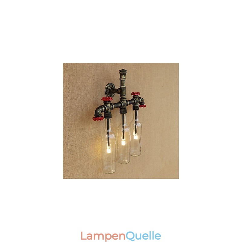 Retro Industrielle Windschalter Wasserflasche Wandlampe Wandleuchte