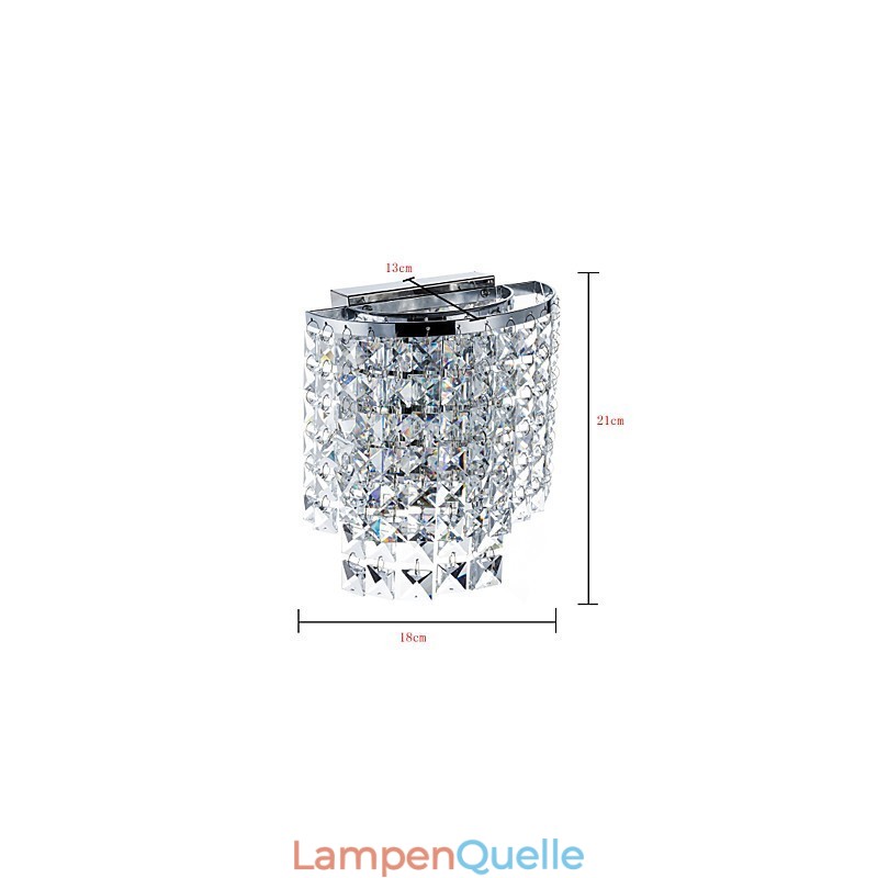 Moderne zeitgenössische galvanisierte Funktion für Kristall-Downlight-Wandleuchten Wandleuchte