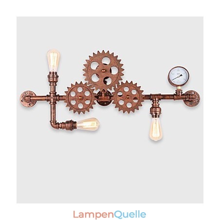 Vintage Industrielle Rohrwandleuchten Holzhelmform Kreative drehbare Lichter Restaurant Cafe Bar Dekorationsbeleuchtung Vintage Industrielle Rohrwandleuchten Holzhelmform Kreative drehbare Lichter Restaurant Cafe Bar Dekorationsbeleuchtung