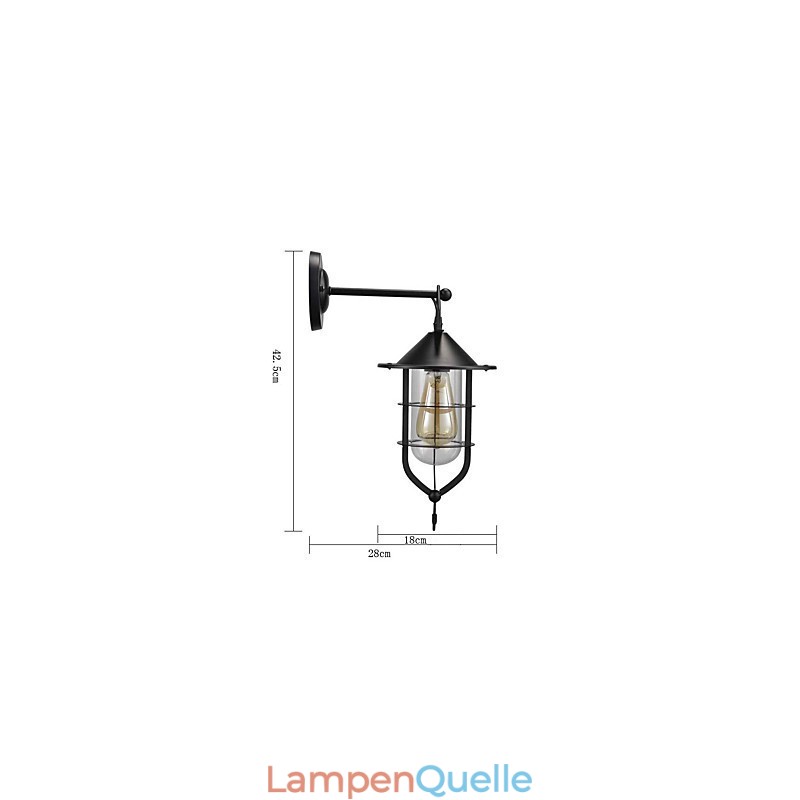 Europäischen stil wand lampe balkon gang außen lampe retro industriellen wind bar hof treppe