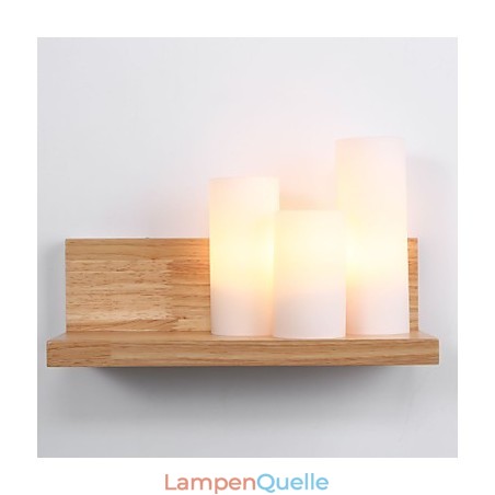 Holz Wandleuchter 3 Lichter Country Holz Wandleuchter 3 Lichter Country