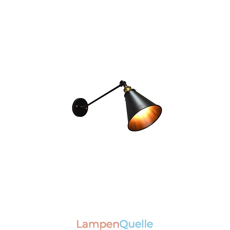 Buzz Paint Einzelwand Eisen Wandleuchte Dumme schwarze Lichtschwertlampe an der Wand