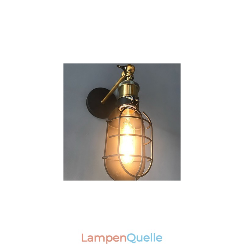 Vintage Schwarz Metall Loft Wand Lampen Wohnzimmer Esszimmer Flur Cafe Bars Bar Wand Lampe