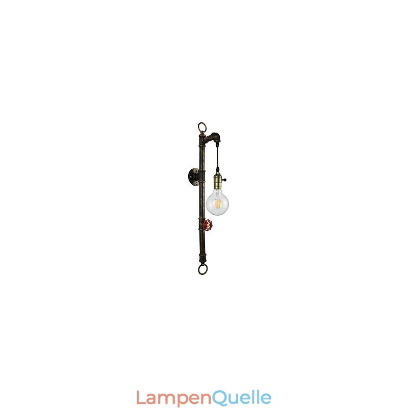 Wandleuchte Wandleuchten Wand Eisen Wandlampe dumm schwarz Lichtschwert Lampe an der Wand