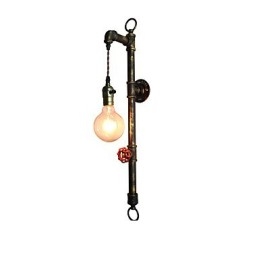 Wandleuchte Wandleuchten Wand Eisen Wandlampe dumm schwarz Lichtschwert Lampe an der Wand