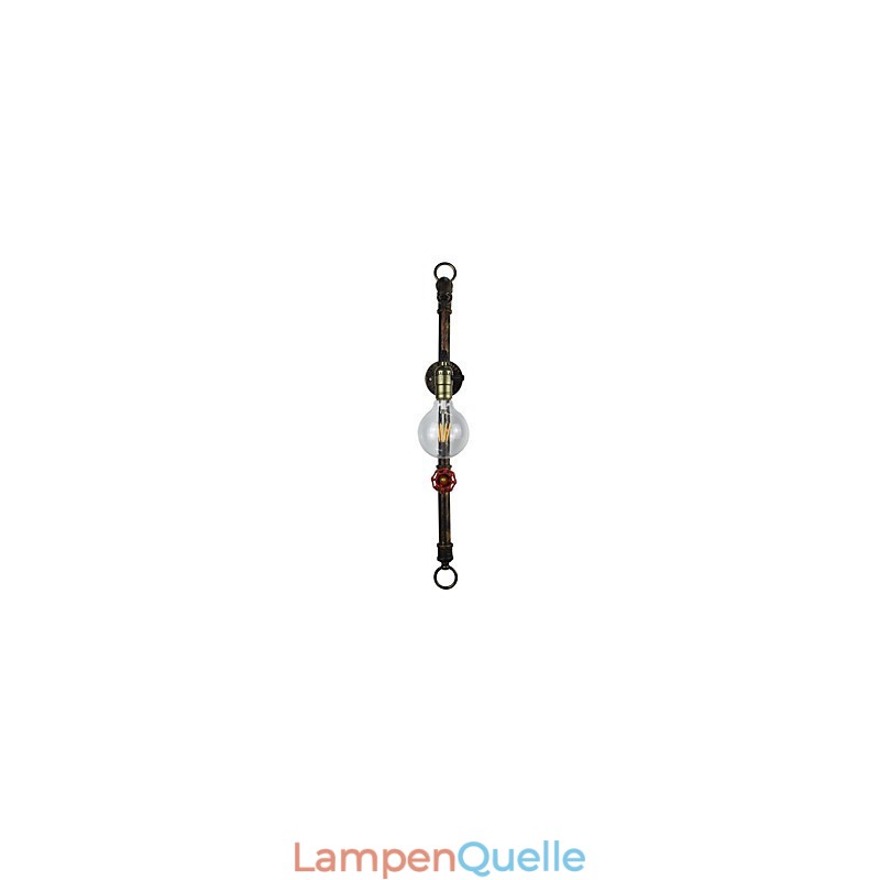 Wandleuchte Wandleuchten Wand Eisen Wandlampe dumm schwarz Lichtschwert Lampe an der Wand