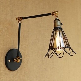 Rustikale Lodge Country Retro Malerei Feature für Mini-Stil Swing Arm Ambient Light Swing