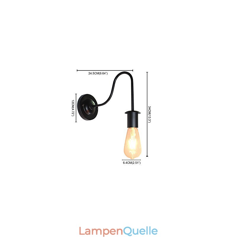 Wandleuchten Wand Eisen Wand Lampe Dumme Schwarze Lichtschwert Lampe An Der Wand