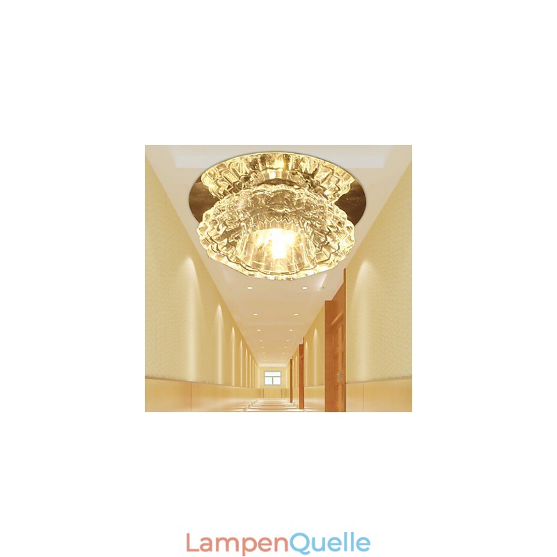 3W Energiesparende Moderne Deckenleuchte Kristall Deckenleuchte Downlight Lampe