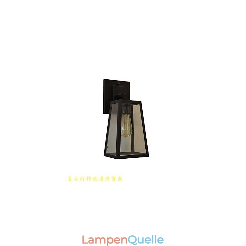 Wandleuchte Wandleuchten Wand Eisen Wandlampe dumm schwarz Lichtschwert Lampe an der Wand