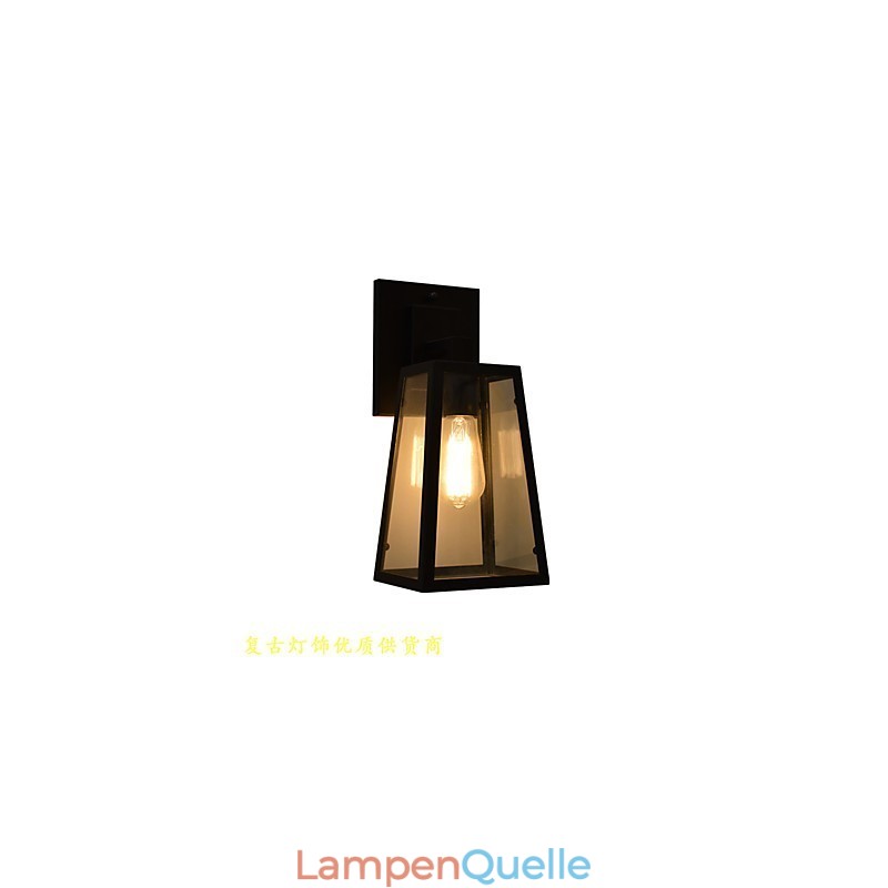 Wandleuchte Wandleuchten Wand Eisen Wandlampe dumm schwarz Lichtschwert Lampe an der Wand
