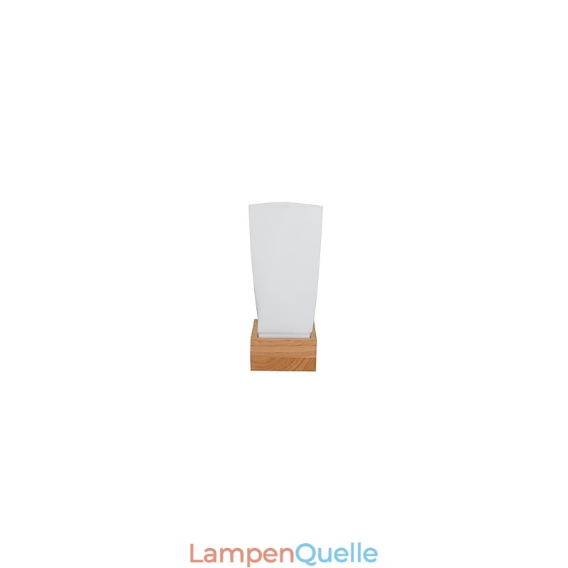 Einfache Wandlampe, Nachttischlampe mit Glasschirm und Massivholz für Schlafzimmer, Kommode, Wohnzimmer, Babyzimmer, Studentenwohnheim, Couchtisch, Bücherregal
