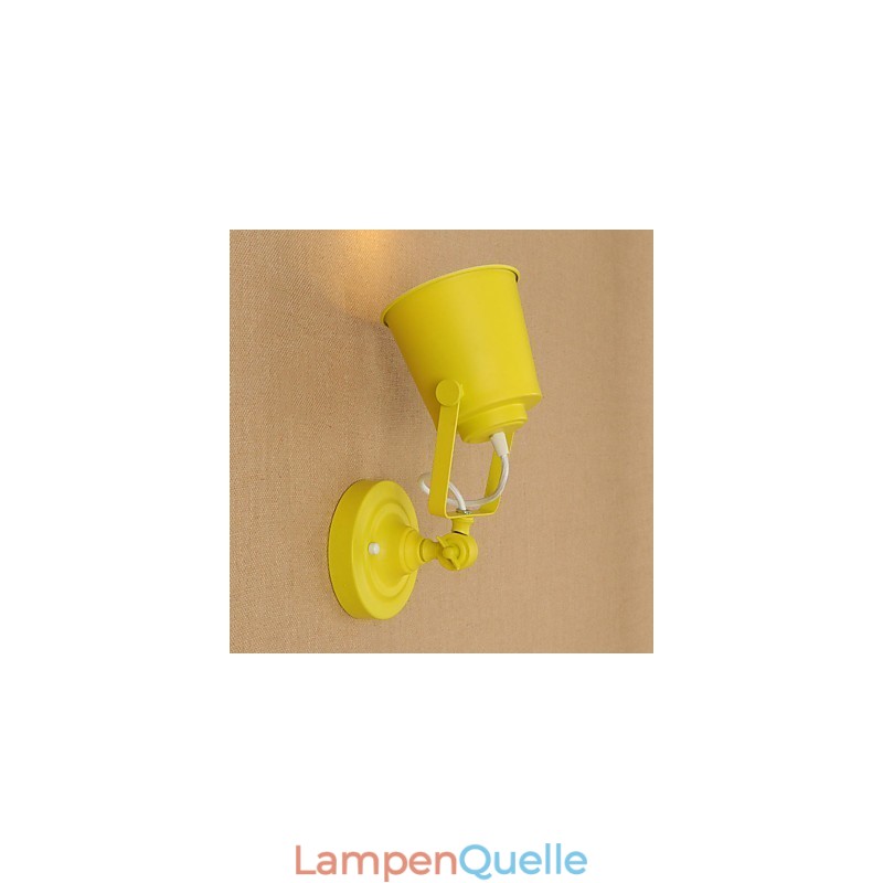 Wandleuchte aus lackiertem Stahl, dumme schwarze amerikanische Kaffeedekoration, Retro-Wandleuchte, Lichtschwertlampe an der Wand