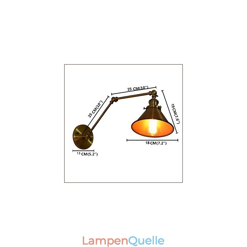 Wandleuchte Wandleuchten Wand Eisen Wandlampe dumm schwarz Lichtschwert Lampe an der Wand