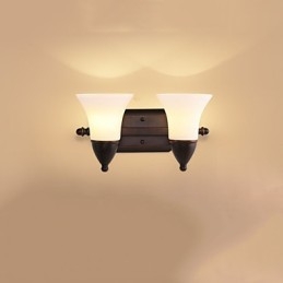 Rustic Lodge Wandleuchter mit schwarzem Oxid-Finish, Funktion zum Schutz der Augen, Umgebungslicht