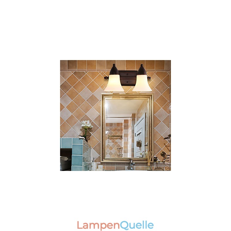 Rustic Lodge Wandleuchter mit schwarzem Oxid-Finish, Funktion zum Schutz der Augen, Umgebungslicht