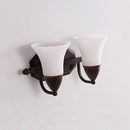 Rustic Lodge Wandleuchter mit schwarzem Oxid-Finish, Funktion zum Schutz der Augen, Umgebungslicht