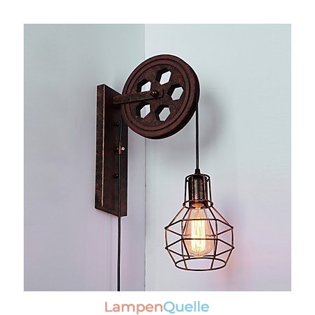 Industrielle Retro Eisen Wandleuchte Kreative Persönlichkeit Lift Pully Wandleuchte Industrielle Retro Eisen Wandleuchte Kreative Persönlichkeit Lift Pully Wandleuchte