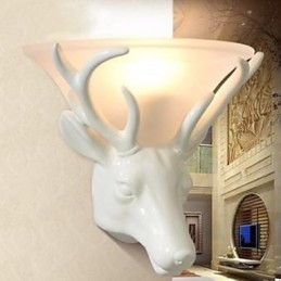 Moderne und vertraglich Hirschkopf Wandleuchte Mode kreative Wohnzimmer Schlafzimmer Wandleuchte