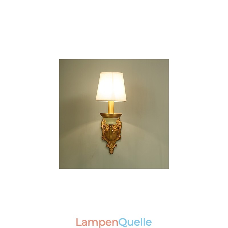 Einfaches Landhaus, traditionelles klassisches Messing-Feature für Wandleuchten im Mini-Stil, Uplight-Wandleuchter