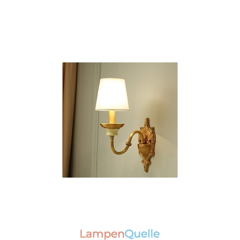 Einfaches Landhaus, traditionelles klassisches Messing-Feature für Wandleuchten im Mini-Stil, Uplight-Wandleuchter
