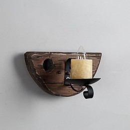 Rustikale Lodge-Malerei-Funktion für Mini-Stil Uplight Wandleuchten Wandleuchte