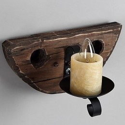 Rustikale Lodge-Malerei-Funktion für Mini-Stil Uplight Wandleuchten Wandleuchte