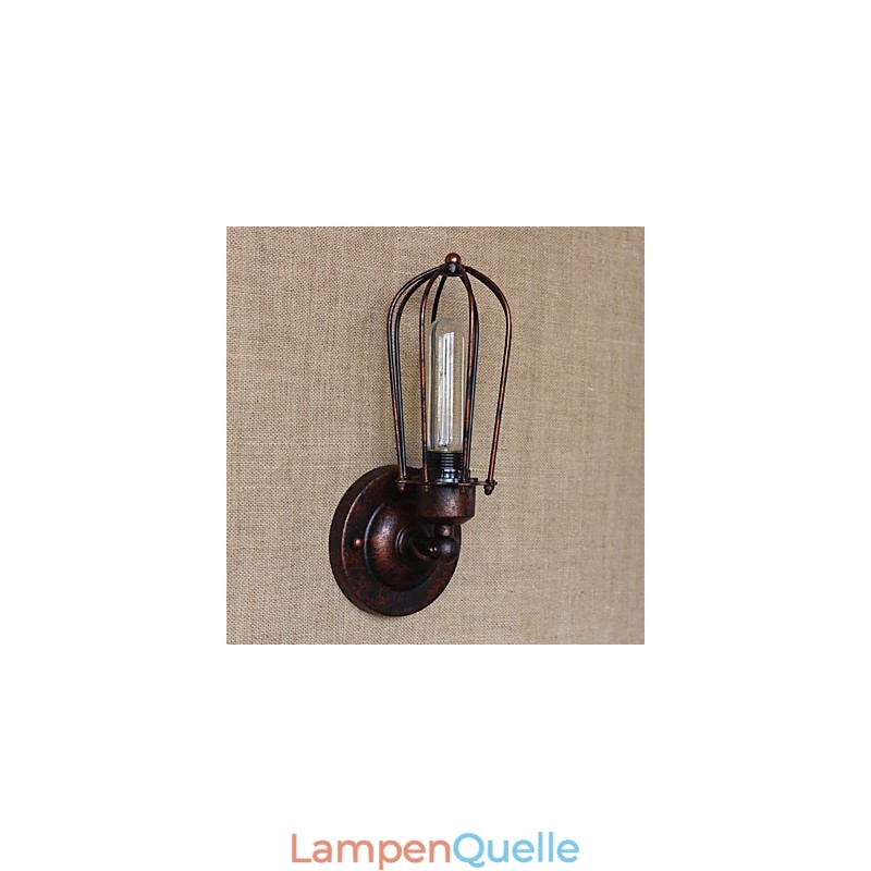 Einfache Vintage Country Retro Galvanofunktion für Wandleuchten im Mini-Stil mit Umgebungslicht