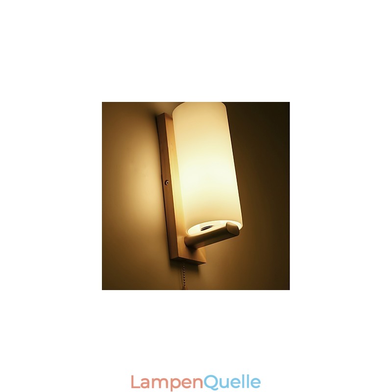 Neuartige ländliche Funktion für den Mini-Stil, Augenschutz, Umgebungslicht, Wandleuchten, Wandleuchte aus Holzscheit, Schlafzimmer, Nachttischlampe