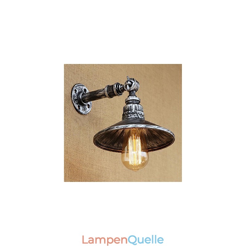 Industrieller Stil Nordische Wasserrohr Wandlampe Wandleuchte Silber