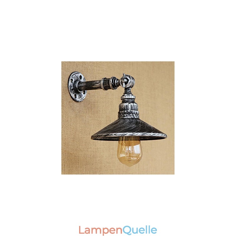 Industrieller Stil Nordische Wasserrohr Wandlampe Wandleuchte Silber