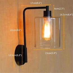 Rustikale Lodge Country-Schwarzoxid-Oberfläche, Funktion für Schwenkarm-Umgebungslicht