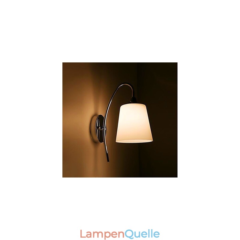 Moderne minimalistische Wandleuchte aus Glas für den Nachttisch im Hotelzimmer