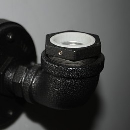 Einfache Retro Industrielle Eisen Rohr Dekorative wand lampe Wand Leuchte